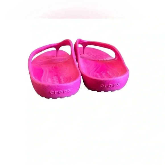 Crocs iconic comfort flip-flops pink Size 10 - Picture 7 of 8